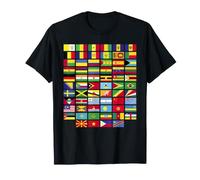 Banderas del Mundo, 64 países para Amantes de la Bandera Amarilla degradada Camiseta