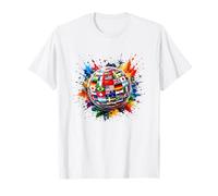 Banderas internacionales del Mundo Camisetas Banderas Mapa del Mundo para niños Camiseta