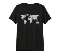 Banderas internacionales del Mundo, Mapa del Mundo, niños y niñas Camiseta Premium