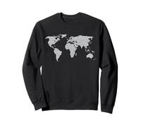 Banderas internacionales del mundo, mapa del mundo, niños y niñas Sudadera