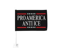 Banderas Pro America Anti IceFlag con clip para ventana de 12x18 pulgadas