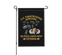 Banderas Veterano del 3er Grupo de Fuerzas Especiales Festivales 30x45 | Banderas de Exterior Estampadas Bandera para Jardín balcón Fiestas