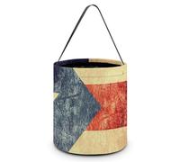 Banderas vintage de Puerto Rico para Halloween, bolsas de dulces reutilizables para decoración de fiestas y días festivos