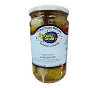 Banderillas de Encurtidos Extra 830g | Aceitunas, Pepinillos, Cebollitas y Guindillas | Aperitivo Tradicional Español | Ideal para Tapas, Picoteo y Aperitivos
