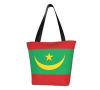 Banderín de Mauritania para mujer, bolso de hombro de moda, bolso de compras, adecuado para viajes de fin de semana, bolsa de mensajero