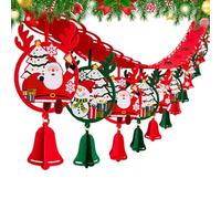 Banderín Navideño De Interior - Decoración Estacional para Dormitorio - Guirnalda Decorativa - para Organizadores De Fiestas Oficina Escuela Iglesia Restaurante Sala Dormitorio Aula Calle