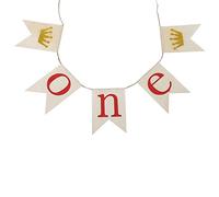 Banderines Colgantes de Lino con Forma de de Moda, banderines de Yute para decoración de Fiestas, Hechos de Material ecológico de Primera Calidad, cumpleaños, (Letra Escarlata de la