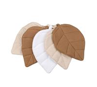 Banderines de algodón inspirados en la naturaleza, diseño de hojas, guirnalda de bebé para decoración de fiesta de baby shower, accesorios de fotografía de recién nacidos, decoración de guardería