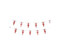 Smiffys 56493 Bandera de Inglaterra Triángulo Bandera, Plástico, Unisex Adulto, Rojo, Talla única