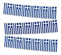 Banderines de Grecia de 10 m, 38 piezas de banderines de bandera griega, banderines griegos, decoraciones de banderines para fiesta del día nacional, celebración, eventos deportivos, decoración del