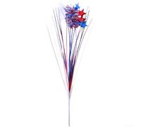 Banderines de plástico para decoración de celebración, color rojo, blanco y azul, 43 cm, para fiestas nacionales, para colgar en la pared