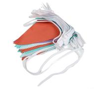 Banderines de tela de 10 m con 36 banderines triangulares para bodas, cumpleaños, fiestas de baby shower y decoración interior al aire libre (verde, morado, naranja)
