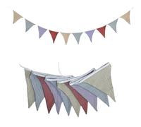 Banderines de tela de algodón, banderas triangulares, decoraciones de fiesta, guirnaldas de algodón colgantes, banderines para decoración de dormitorio de bebé, banderas de banderines