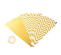 Banderines Decorativos 1set Golden Triangle Flag Wave Pull Birthday Party Supplies Decorations Atmosphere Decoration(Golden)