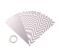 Banderines Decorativos 1set Golden Triangle Flag Wave Pull Birthday Party Supplies Decorations Atmosphere Decoration(Silver)
