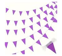 Banderines Decorativos 33 Feet Green Pennant Bunting Solid Triangle Flags String For Festival Wedding Birthday(Color 2)