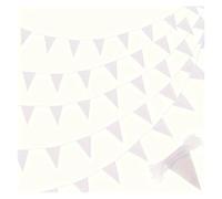 Banderines Decorativos 33 Feet Green Pennant Bunting Solid Triangle Flags String For Festival Wedding Birthday(Color 6)