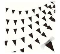 Banderines Decorativos 33 Feet Green Pennant Bunting Solid Triangle Flags String For Festival Wedding Birthday(Color 8)