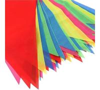 Banderines Decorativos 50-300m Multicolor Rainbow Triangle Flags Colorful Pennant String For Xmas Festival Outdoor Party Birthday Decor(200m (4 Sets))