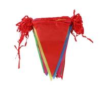 Banderines Decorativos 70m/lots Fabric Party Bunting Colorful Flags For Wedding Outdoor Event(70 meters red rope)