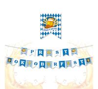 banderines decorativos con temática cervecera, banderines fiesta para celebraciones al aire libre, adecuado para decorar todo tipo de fiestas, reuniones, festivales, etc.