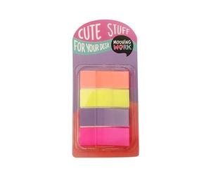 Banderitas adhesivas mooving colores dispensador de 4