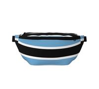 Banderola cruzada ajustable con estampado de bandera de Botswana, ligera y cómoda, adecuada para fitness, correr, viajes