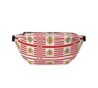 Banderola cruzada ajustable con estampado de bandera del Senado de Bremen, ligera y cómoda, adecuada para fitness, correr, viajes