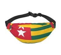 Banderola cruzada para niños, con la bandera de Togo, grande, para viajes, deportes, correr, ciclismo, viajes, pesca