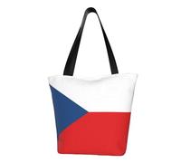 Banderola de la República Checa para mujer, bolso de hombro de moda, bolso de compras, adecuado para viajes de fin de semana, bolsa de mensajero