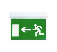 Banderola - señal de emergencia con pictograma "salida", material duradero, ideal para indicar rutas de evacuación en edificios.