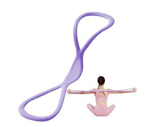 Bandes De Résistance En Forme De 8 - Corde De Traction En Silicone Pour Fitness Et Yoga - Bandes D'Exercice Figure 8,18.11x4.53x1,73 Pouces Jambes Pilates Entraînement À Domicile Et Salle De Sport