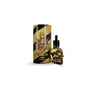 Bandido Aceite para barba para el cuidado diario de la barba de 3 días o barba completa, aceite de barba como regalo para hombres, 40 ml con dispensador de pipeta, diseño de calavera, sérum para