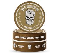 Bandido Aqua Hair Wax N.3 - Pomada para hombre, 150 ml, gel para el cabello de sujeción media, brillo natural y estilo duradero, cera para todo tipo de cabello