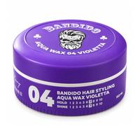 Bandido Aqua Wax 04 Violetta 150 ml - Cera para el cabello para hombres | Cera de gel a base de agua con agarre 7/10, brillo 7/10 y aroma a madera aromática fresca.