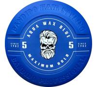 Bandido Aqua Wax Blue No.5 450 ml - Cera para el pelo para hombre con agarre extremadamente fuerte - Aqua Hair Wax con aroma a goma - Cera de peinado para aspecto húmedo - Gel de pelo a base de agua