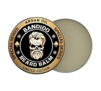 Bandido Beard Bálsamo de 40 ml de aceite de argán, bálsamo de argán, cera para barba, cuidado de la barba con aceite de argán, cera para hombre, domina la barba y la hace más suave