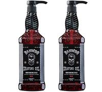 Bandido Shaving Gel Men Red Juego de 2 unidades (2 x 1000 ml) Gel de afeitar azul transparente para hombre afeitado sin espumar preciso de los contornos de la barba con cada hoja de afeitar para