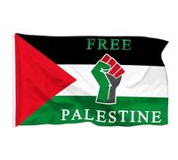 Bandiera Della Palestina con Pugno Libero Bandiere in Poliestere Della Palestina per Decorazioni Giardino Esterno