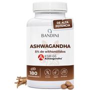 Bandini® Ashwagandha KSM-66® 1500mg - 180 comprimidos - Withania Somnifera | 5% de witanólidos - Extracto puro de raíz de Ginseng indio - Complemento ayurvédico para el estrés - Vegano - Para 6 meses