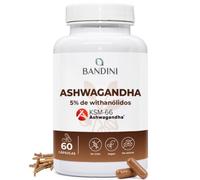 Bandini® Ashwagandha Vegan KSM-66® de alta Resistencia - Cápsulas de Ashwaganda en polvo extraídas de Withania Somnifera - 60 cápsulas de 500 mg de Ginseng Indio - Bienestar de Tradición Ayurvédica