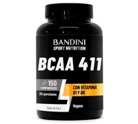Bandini® BCAA 4.1.1 150 comprimidos - Aminoácidos ramificados bcaa 4:1:1 - | Con L-Leucina, L-Isoleucina, L-Valina, Vitamina B1 y B6 - 100% Vegano - Complemento Alimenticio Pre y Post Entrenamiento