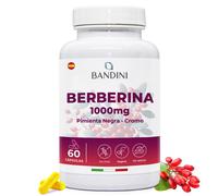 Bandini® Berberina 60 cápsulas veganas | 1000 mg | Con Cromo y Pimienta Negra