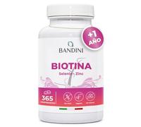 Bandini® Biotina + Zinc + Selenio - 365 comprimidos veganas (Suministro para 1+ año) - Vitaminas para el cabello - Apoya el crecimiento del pelo, fortalece la piel y las uñas - Sin aditivos