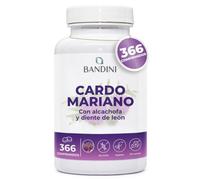 Bandini® Cardo Mariano 366 Comprimidos, Suplemento a base de Silimarina del Extracto Natural de Cardo Mariano, Ayuda a la Función Hepática, Silybum Marianum 300mg, Milk Thistle 1200 mg/día (+6 Meses)
