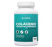 Bandini® Colágeno y Ácido Hialurónico - Colágeno Hidrolizado, 120 Comprimidos Enriquecido con Coenzima Q10-1000 mg con Ácido Hialurónico para Piel, Huesos y Articulaciones