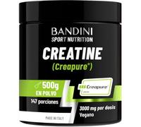 Bandini® CREAPURE® Creatina Monohidratada en Polvo - 500 g con dosificador | Puro Monohidrato de Creatine 100% vegana - Para el Pre Entreno, Aumentar Masa Muscular, ATP y recuperación