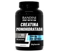 Bandini® Creatina 180 Cápsulas, 3000 mg por día - Creatina monohidratada
