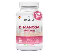 Bandini® D Manosa Pura - 2000mg de alta dosificación - 180 Cápsulas Veganas - Suplemento Natural de Alta Potencia - Sin OGM - Químicos ni Aditivos Añadidos - Para 2 Meses de Suministro