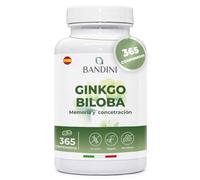 Bandini® Ginkgo Biloba 6000 mg - 365 comprimidos para 1 año - Extracto de Máxima Concentración 50:1 con Flavonoides Glucosídicos + Terpenoides - Suplemento de Origen Natural 100% Vegano, sin aditivos